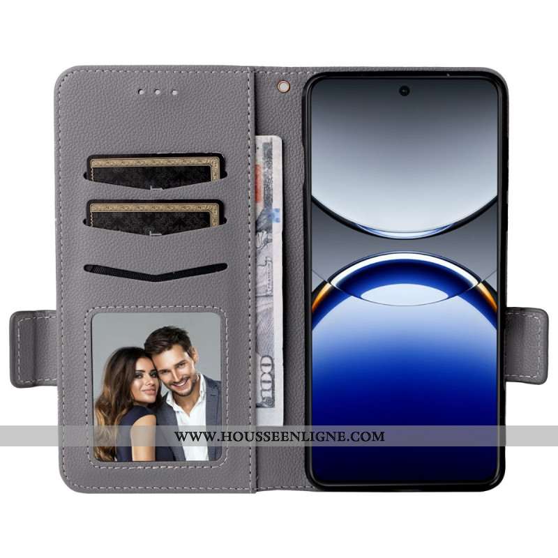 Housse Oppo Find X8 Pro Texture Litchi à Lanière