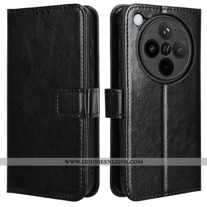 Housse Oppo Find X8 Simili Cuir Flashy