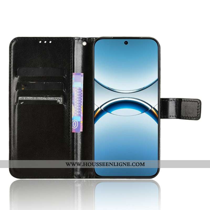 Housse Oppo Find X8 Simili Cuir Flashy