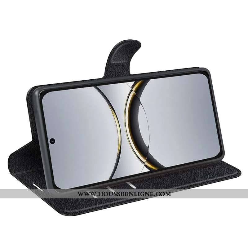 Housse Oppo Find X8 Simili Cuir Litchi Classique