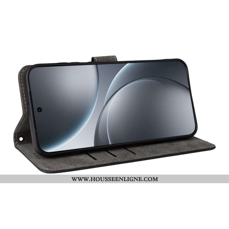 Housse Oppo Find X9 5G Effet Daim à Lanière