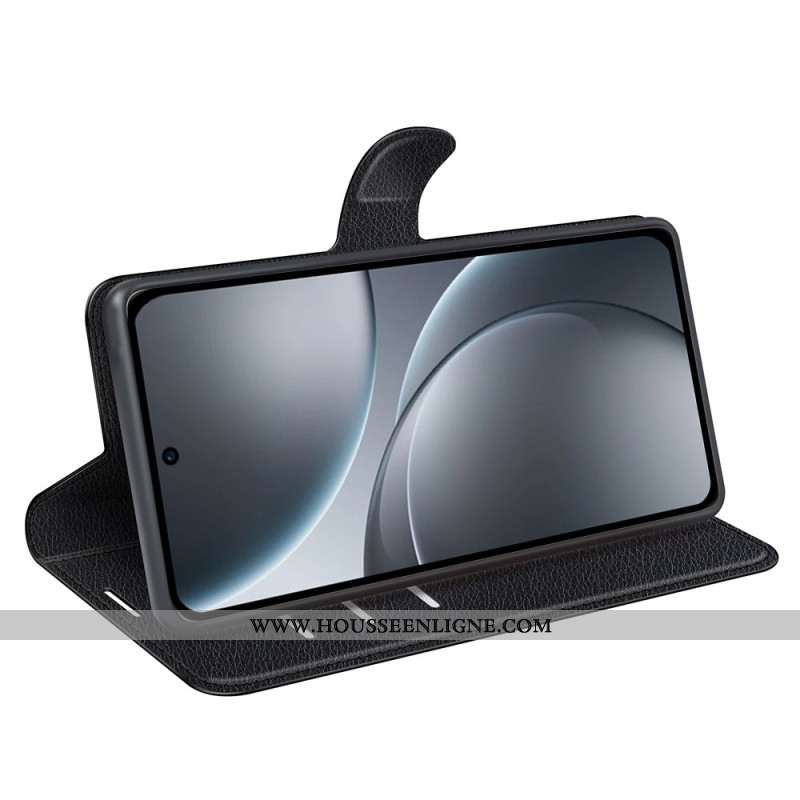 Housse Oppo Find X9 5G Siimili Cuir Litchi