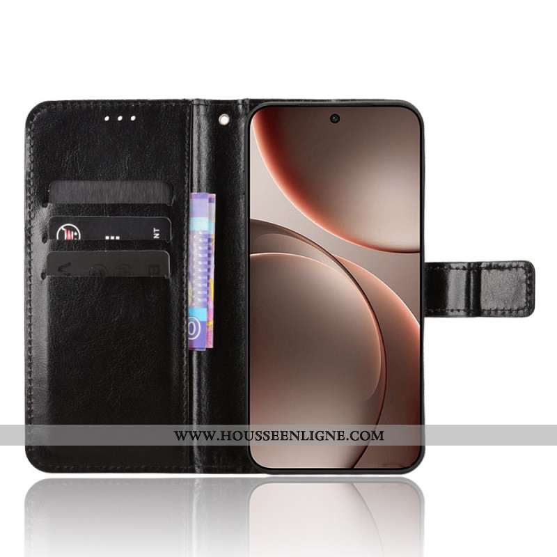 Housse Oppo Find X9 5G Simili Cuir Flashy