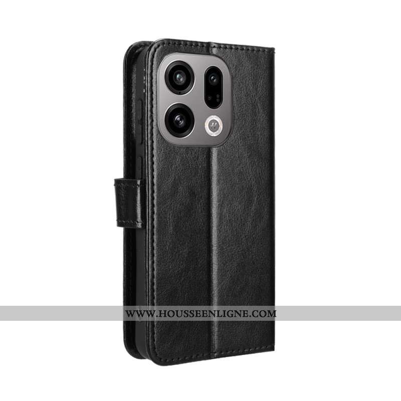 Housse Oppo Find X9 5G Simili Cuir Flashy