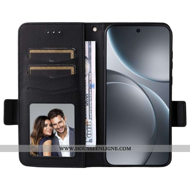 Housse Oppo Find X9 5G Simili Cuir à Lanière