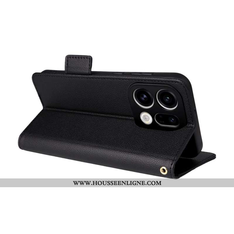 Housse Oppo Find X9 5G Simili Cuir à Lanière