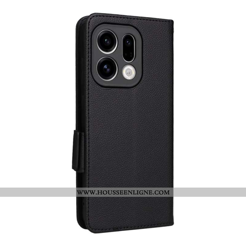 Housse Oppo Find X9 5G Simili Cuir à Lanière