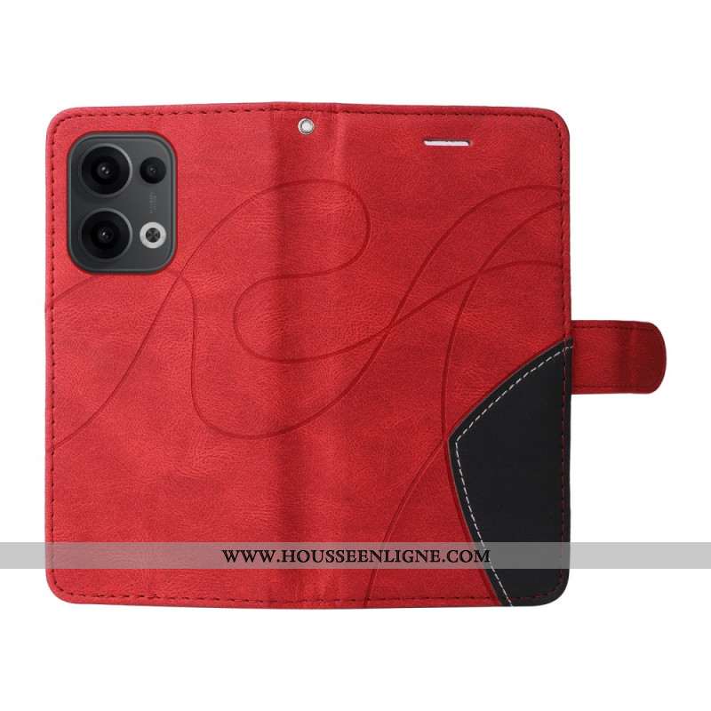 Housse Oppo Reno 13 5G Bicolore Lignes Ondulées