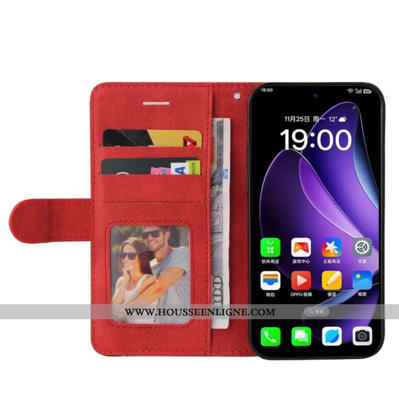 Housse Oppo Reno 13 5G Bicolore Lignes Ondulées