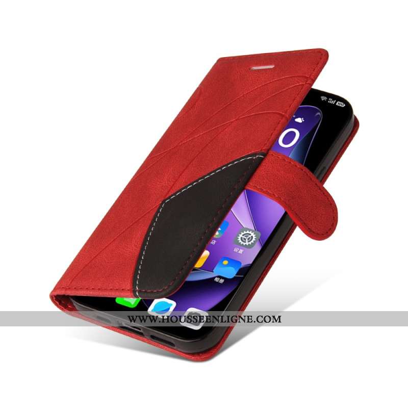 Housse Oppo Reno 13 5G Bicolore Lignes Ondulées