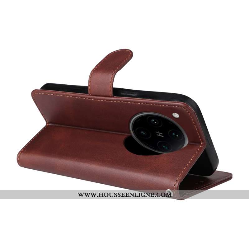 Housse Oppo Reno 13 5G Effet Cuir Uni à Lanière