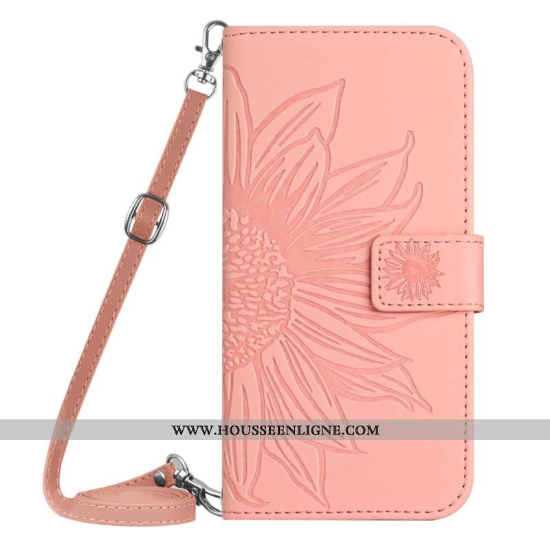 Housse Oppo Reno 13 5G Empreinte Tournesol à Bandoulière