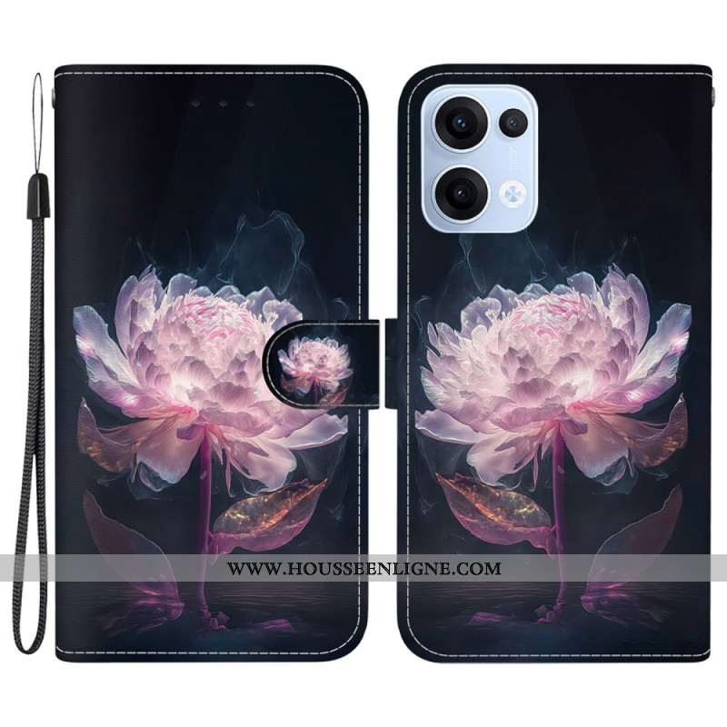 Housse Oppo Reno 13 5G Pivoine Violette