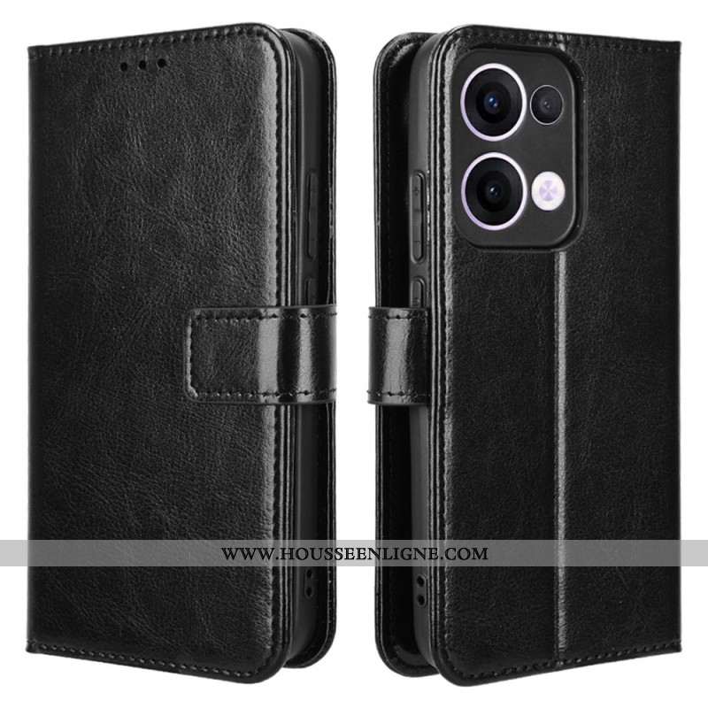 Housse Oppo Reno 13 5G Simili Cuir Flashy