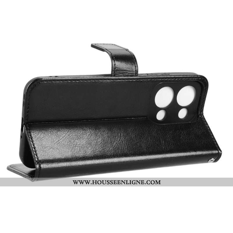 Housse Oppo Reno 13 5G Simili Cuir Flashy