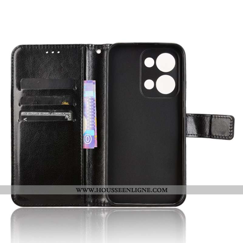 Housse Oppo Reno 13 5G Simili Cuir Flashy