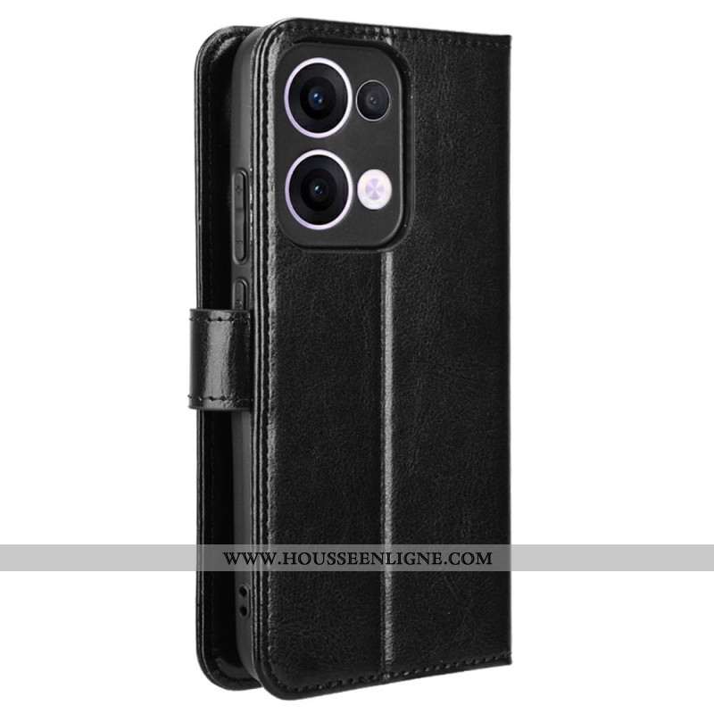 Housse Oppo Reno 13 5G Simili Cuir Flashy