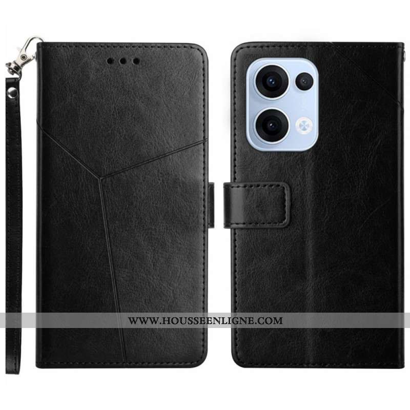 Housse Oppo Reno 13 5G Y Design à Lanière