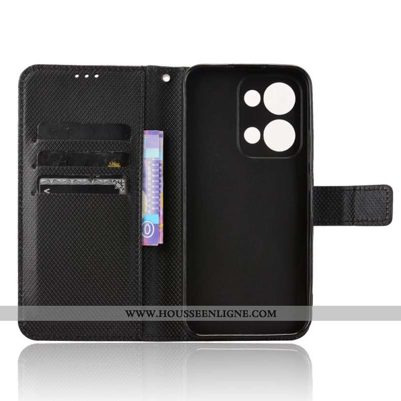 Housse Oppo Reno 13 Points à Lanière