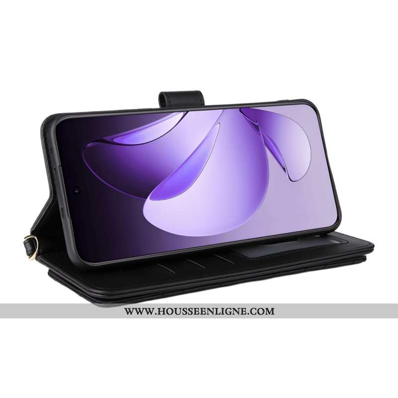 Housse Oppo Reno 13 Pro 5G Design Rétro Bandoulière