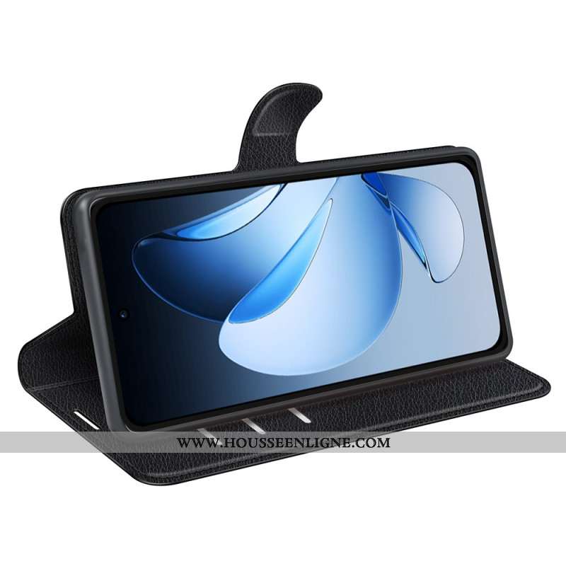 Housse Oppo Reno 13 Pro 5G Simili Cuir Litchi Classique