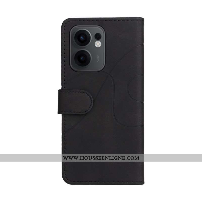 Housse Oppo Reno 13F 4G / 5G / FS 5G Bicolore Lignes Ondulées