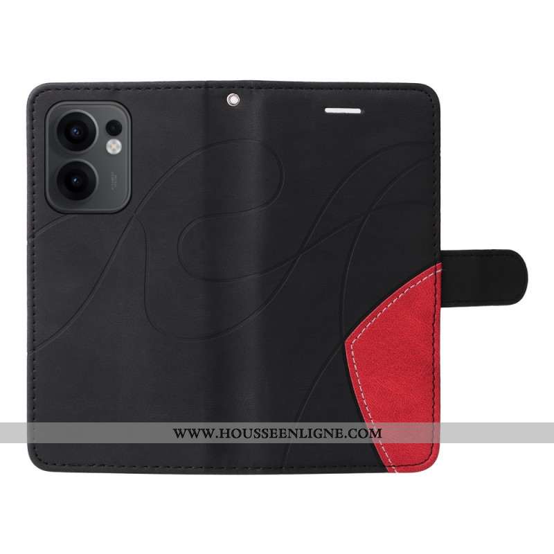 Housse Oppo Reno 13F 4G / 5G / FS 5G Bicolore Lignes Ondulées