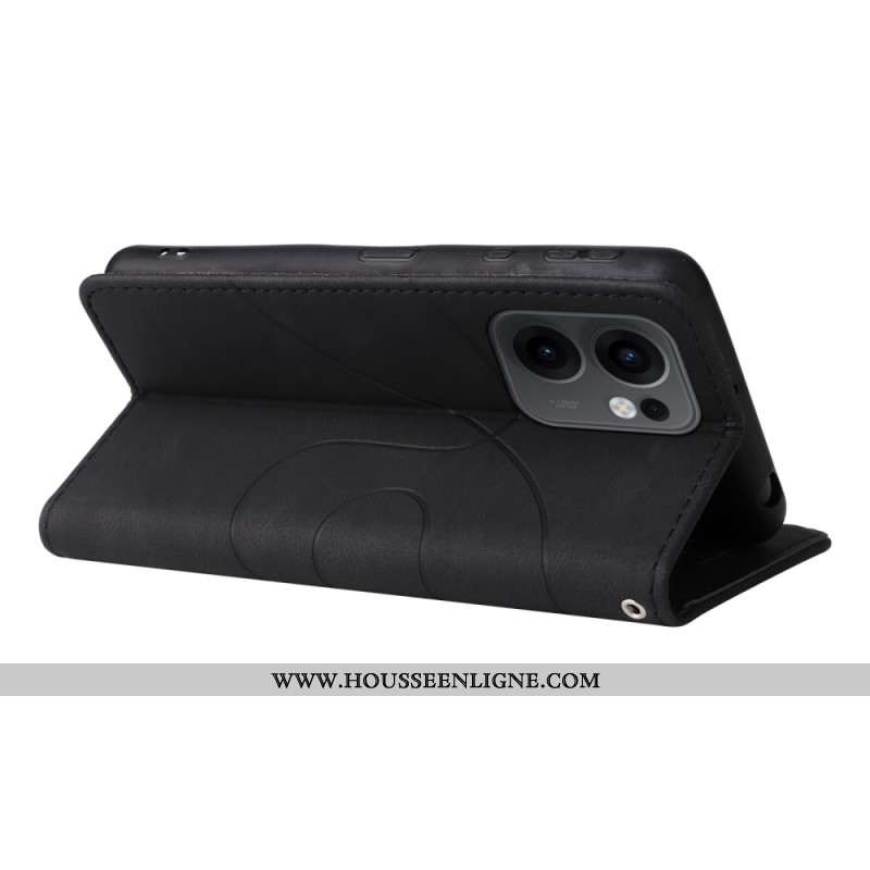 Housse Oppo Reno 13F 4G / 5G / FS 5G Bicolore Lignes Ondulées