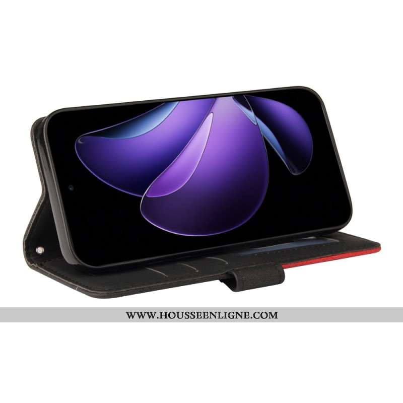 Housse Oppo Reno 13F 4G / 5G / FS 5G Bicolore Lignes Ondulées