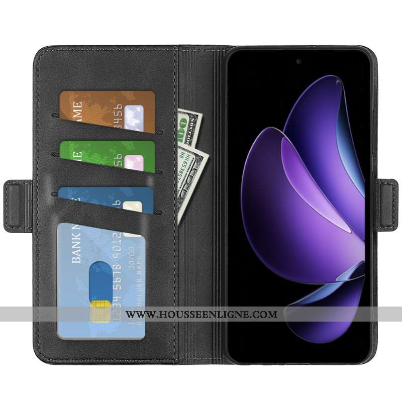 Housse Oppo Reno 13F 4G / 5G / FS 5G Double Fermoir