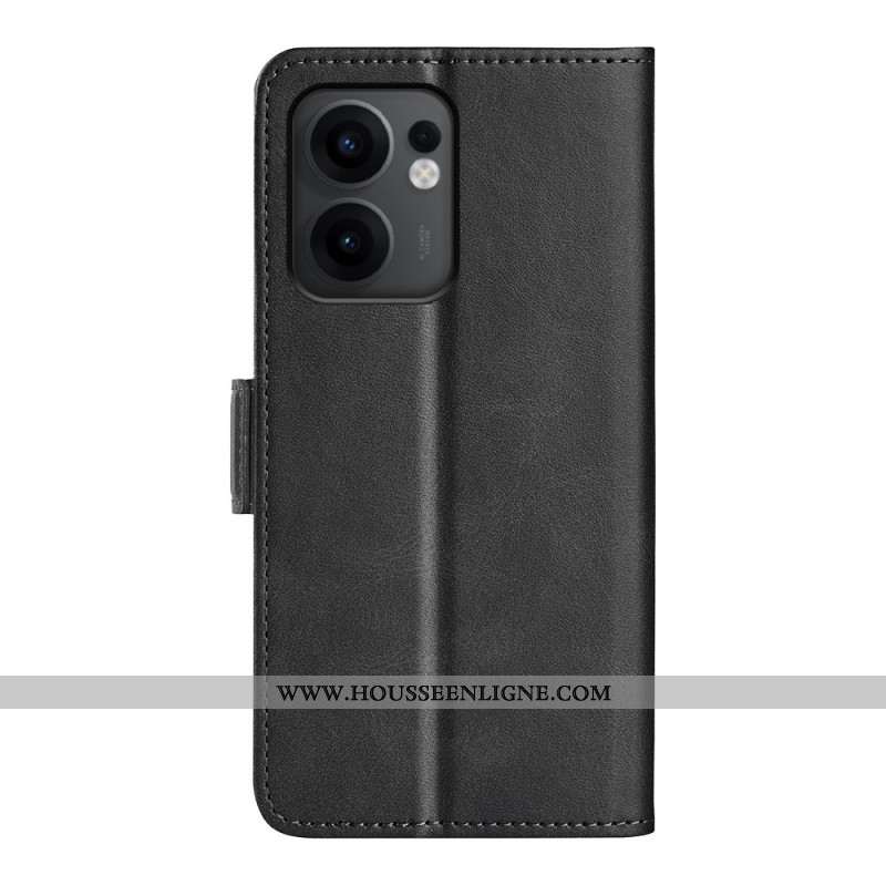 Housse Oppo Reno 13F 4G / 5G / FS 5G Double Fermoir