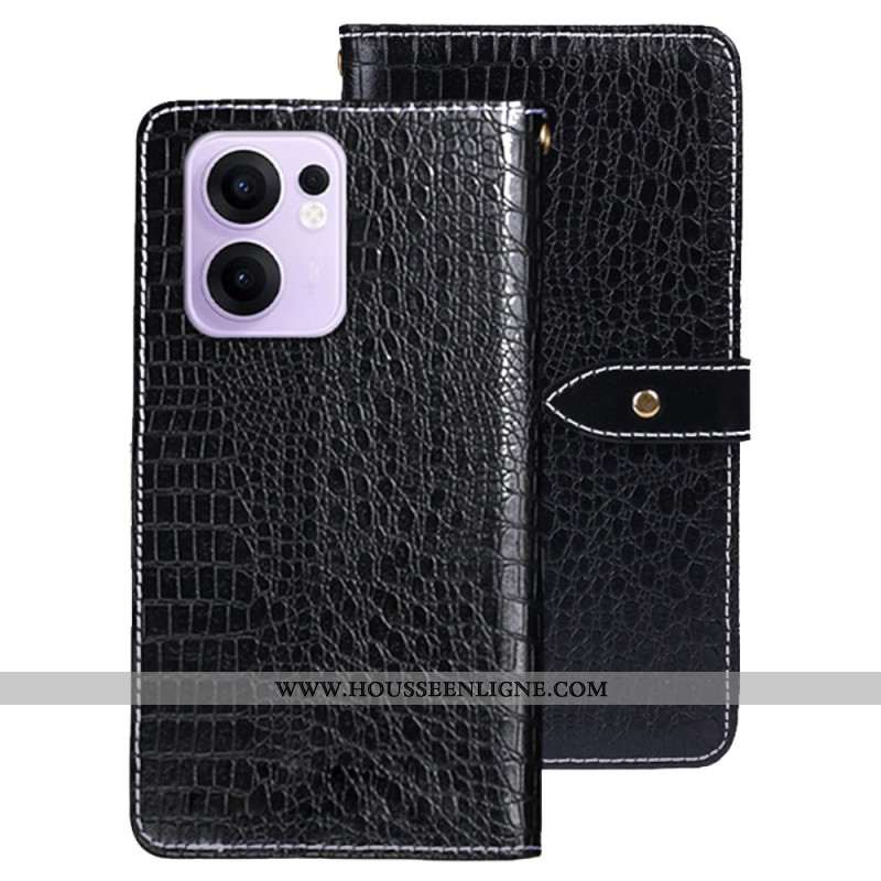 Housse Oppo Reno 13F 4G / 5G / FS 5G Effet Crocodile IDEWEI