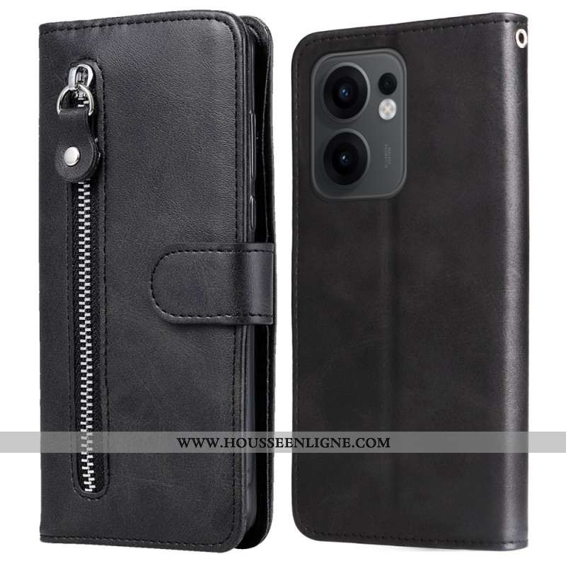 Housse Oppo Reno 13F 4G / 5G / FS 5G Pochette à Fermeture Éclair
