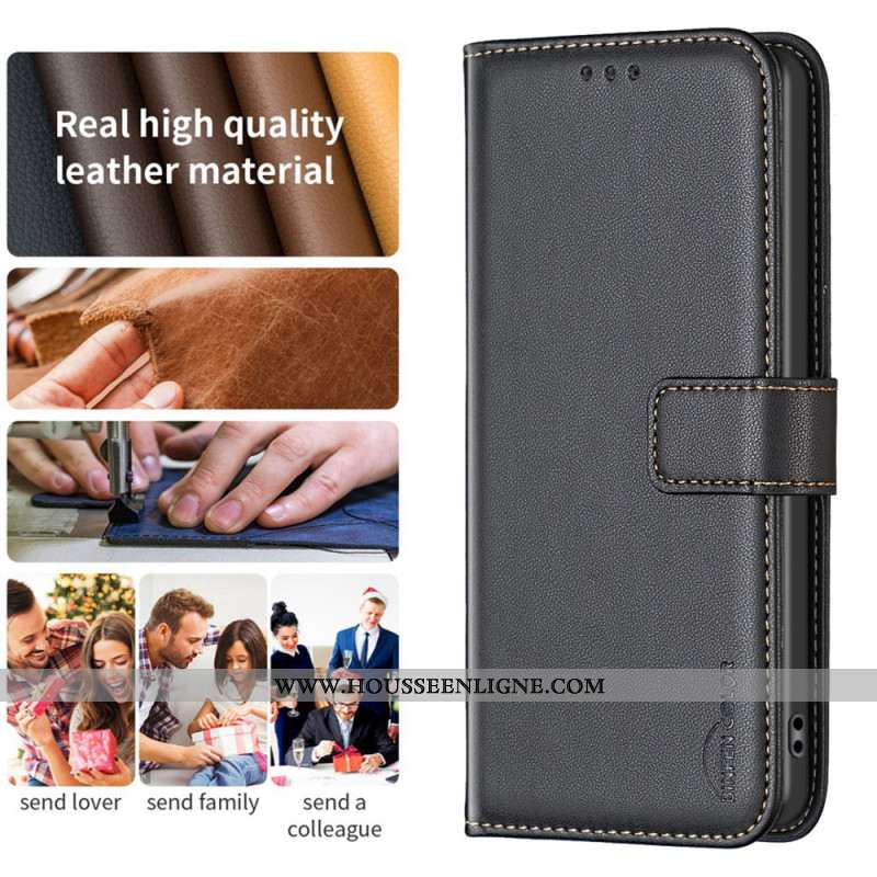 Housse Oppo Reno 13F 4G / 5G / FS 5G Simili Cuir BINFEN COLOR