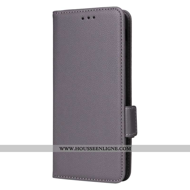 Housse Oppo Reno 13F 4G / 5G / FS 5G Simili Cuir Litchi à Lanière