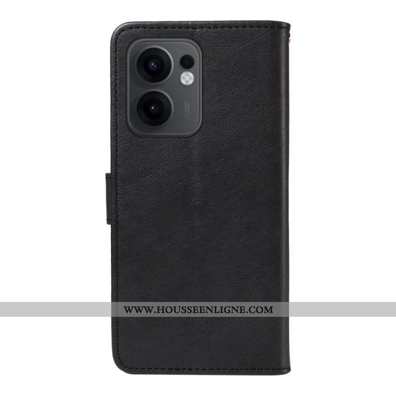 Housse Oppo Reno 13F 4G / 5G / FS 5G Simili Cuir Uni