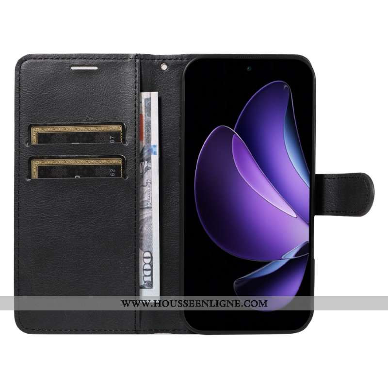 Housse Oppo Reno 13F 4G / 5G / FS 5G Simili Cuir Uni