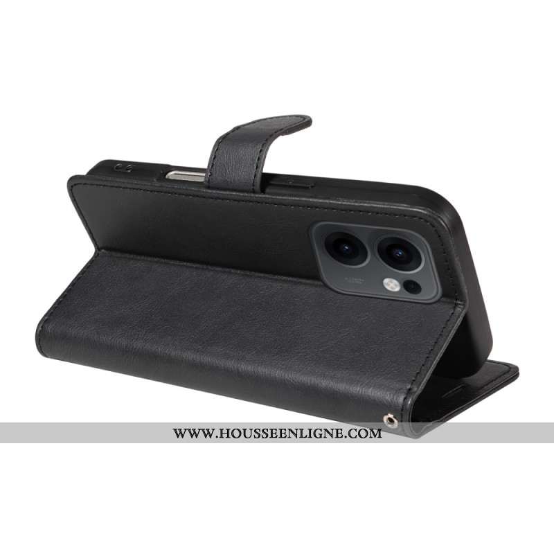 Housse Oppo Reno 13F 4G / 5G / FS 5G Simili Cuir Uni