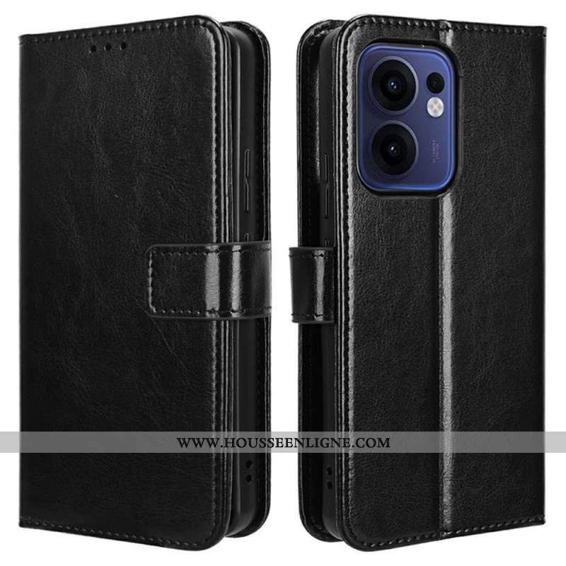 Housse Oppo Reno 13F 4G / 5G Simili Cuir Flashy