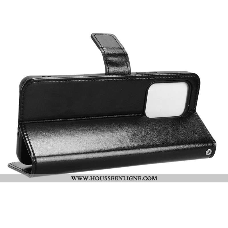 Housse Oppo Reno 13F 4G / 5G Simili Cuir Flashy