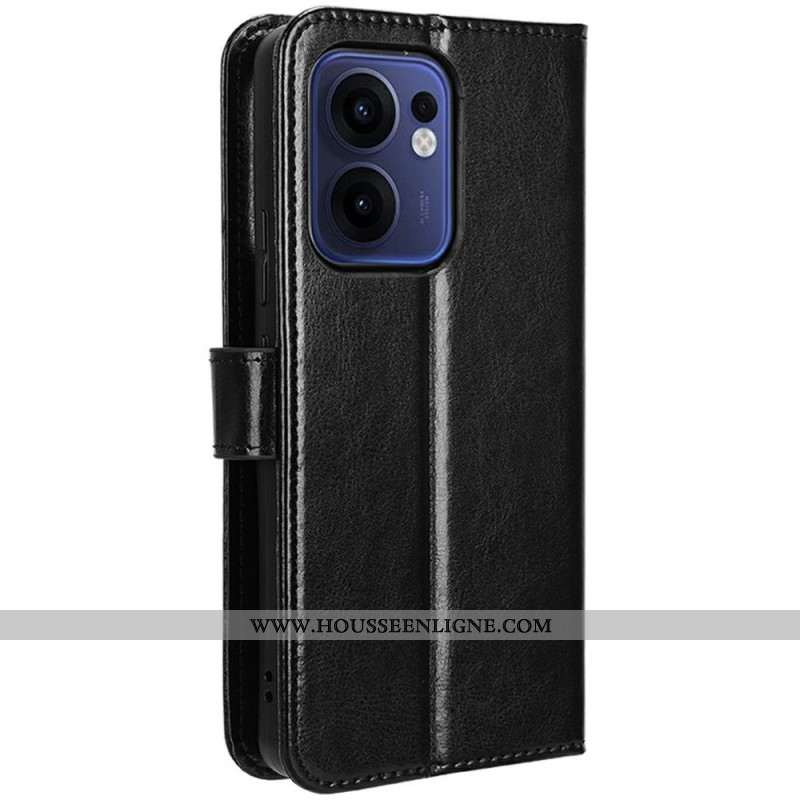 Housse Oppo Reno 13F 4G / 5G Simili Cuir Flashy