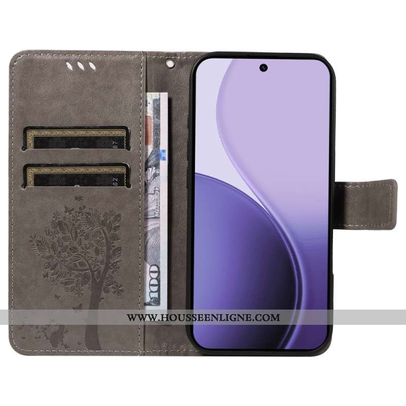 Housse Oppo Reno 14 5G / 14F 5G Arbre et Chat