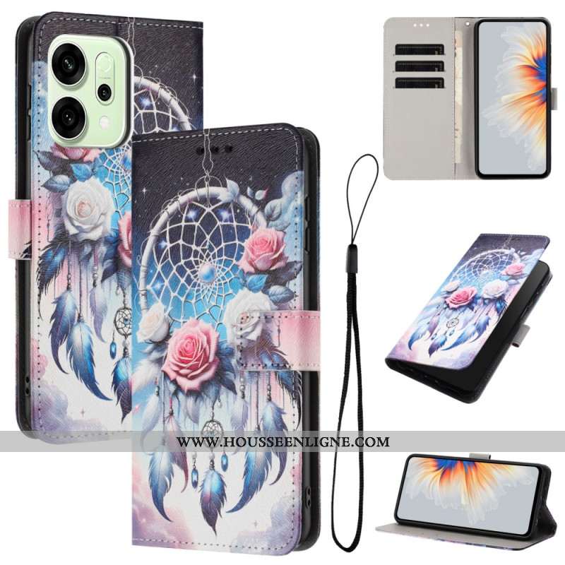 Housse Oppo Reno 14 5G / 14F 5G Attrape-Rêves Floral