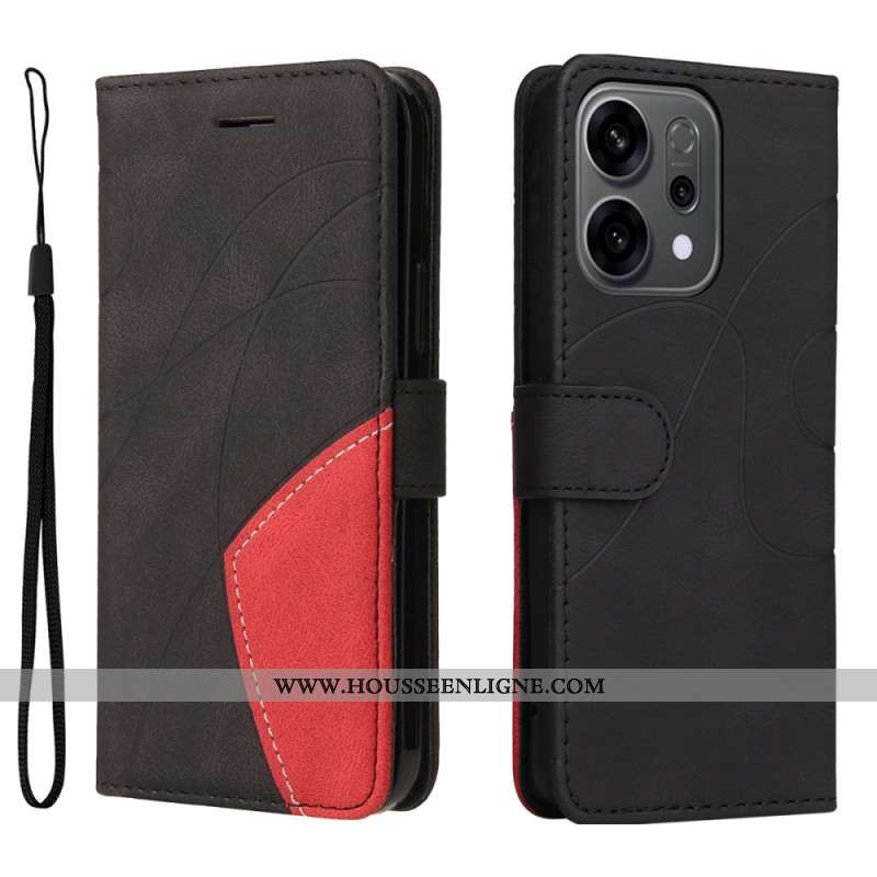 Housse Oppo Reno 14 5G / 14F 5G Bicolore Ligne Ondulée