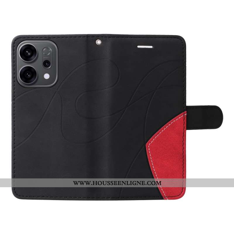 Housse Oppo Reno 14 5G / 14F 5G Bicolore Ligne Ondulée