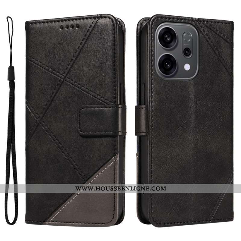 Housse Oppo Reno 14 5G / 14F 5G Bicolore Lignes