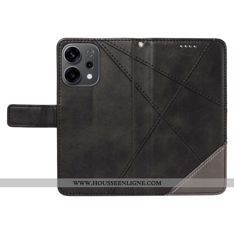 Housse Oppo Reno 14 5G / 14F 5G Bicolore Lignes