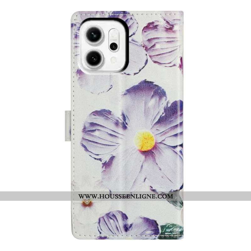 Housse Oppo Reno 14 5G / 14F 5G Fleurs Vintage