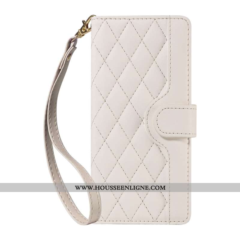 Housse Oppo Reno 14 5G / 14F 5G Matelassée avec Lanière et Bandoulière