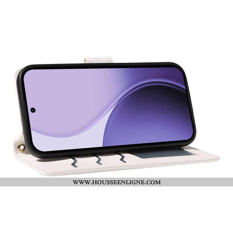 Housse Oppo Reno 14 5G / 14F 5G Matelassée avec Lanière et Bandoulière